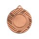Bronzefarbene Universalmedaille mit Platz für ein 25-mm-Emblem – Stahlmedaille
