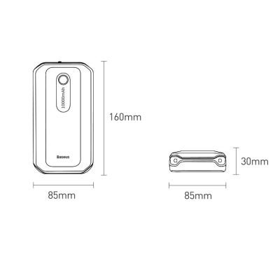 18. Baseus Powerbank Starthilfe-Booster 10000mAh 12V (1000A / 500A) + Krokodilklemmen Schwarz (CGNL020101)