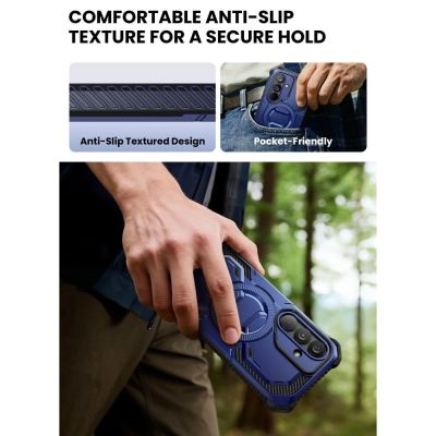 8. Supcase ArmorBox Mag MagSafe Hülle für Samsung Galaxy S26 – Marineblau und Schwarz