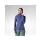 ROSSIGNOL Damen-Hoodie mit Strukturmuster, mittellang, marineblau