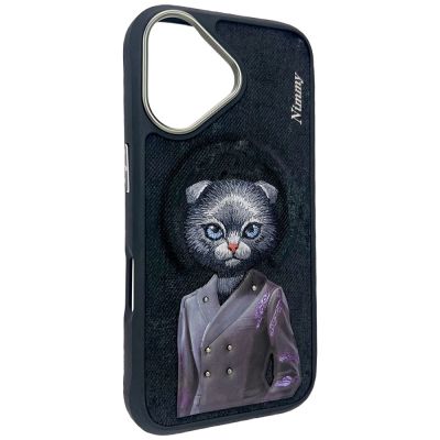 4. Nimmy Magnetische modische süße Haustier-MagSafe-Hülle für iPhone 16 - Schwarz