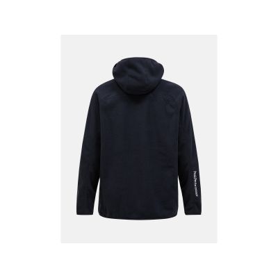 4. Polar Peak Performance M Treeline Fleece-Kapuze schwarz
