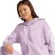 5. Damen adidas Essentials 3-Streifen Fleece-Hoodie mit durchgehendem Reißverschluss Lila JY3080