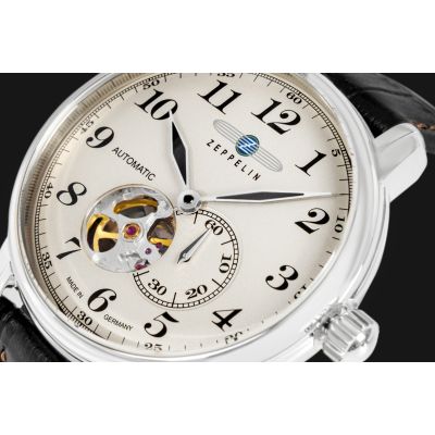 4. Herrenuhr ZEPPELIN LZ127 Graf Zeppelin Automatik 7666-5 + BOX