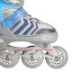 8. NH18192 4-in-1 GRAU-BLAU GRÖSSE L (39-43) ROLLSCHUHE MIT HOCKEY-ÄRMEL NILS EXTREME