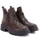4. Braune Damen-Ankle-Boots aus Leder mit Plateau, Modell M.Daszyński SFY2502-11ac