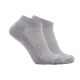 2. Skechers 3er-Pack Unisex Frottee-Sneaker, Viertelrund-Rund, S111035-039, Grau, Größe 35-38