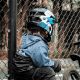 5. Rockbros TS-61 10110061002 Kinderfahrradhelm mit abnehmbarem Kinnschutz, Größe M (54–57) – Blau