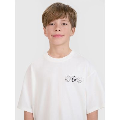 4. Oversize-T-Shirt für Jungen mit Aufdruck 4F 4FJRSS25TTSHM2640-11S
