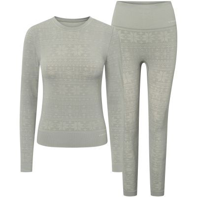4. Damen-Thermounterwäsche Viking Base Layer Sigrid Set – Hellgrau