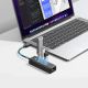 4. Orico PW3UR25-U3 USB-Hub mit 4 Anschlüssen (3x USB-A 3.0, 1x RJ45 2,5G Ethernet, 1,8 m Kabel) – Schwarz