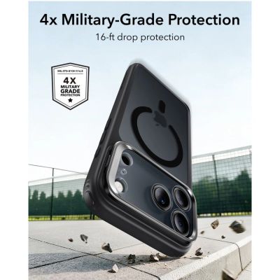 4. ESR Classic Hybrid Kickstand MagSafe Hülle für iPhone 18 Pro Max / 17 Pro Max – Mattschwarz