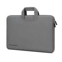 Wozinsky WNT-15G 15,6"-Laptoptasche mit ausziehbarem Neoprengriff – Grau
