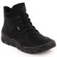35. Gefütterte schwarze Damen-Ankle-Boots Rieker 55069-00