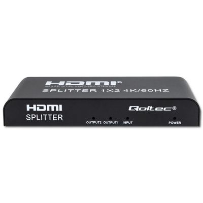 8. QOLTEC Splitter 2xHDMI 4Kx2K | 6GB/s | 60Hz