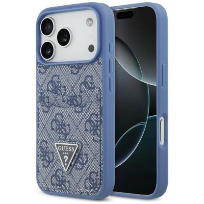 Guess 4G Nauble Card Triangle Hülle für iPhone 18 Pro / 17 Pro – blau