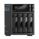 7. NAS Asustor AS6804T; Tower; 4x (3,5" SATA HDD/ 2,5" SSD); AMD Ryzen Embedded V3C14; 16 GB ECC DDR5 SODIMM (max. 64 GB), 2x 10GbE, 2x 5GbE, 4x M.2 2280 NVMe PCIe 4.0, 2x USB 4.0, 2x USB 3.2 Gen, 1x optionale 10GbE-Karte