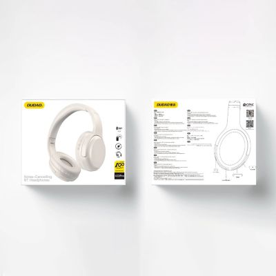 7. Dudao X22Pro kabellose On-Ear-Bluetooth 5.3-Kopfhörer – Weiß