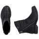 11. Rieker 74853-00 Wasserdichte schwarze Leder-Ankle-Boots für Damen
