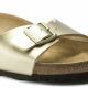 5. Birkenstock Madrid Birko-Flor Gold Damen Regular Wide Gold Flip-Flops (1016106)
