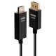 Lindy 40925 Kabeladapter 1m DisplayPort HDMI Schwarz