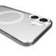 6. Puro Lite Mag TPU+PC Hülle kompatibel mit MagSafe für iPhone 17 - Transparent mit weißem Ring