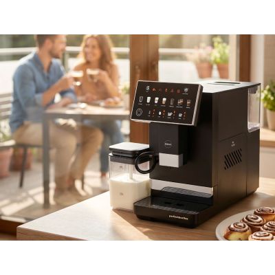 12. ELDOM Automatische Espressomaschine ECA10, 20 bar, 7 Automatikprogramme, 1400 W, Behälter: Milch 0,75 l, Wasser 1,5 l