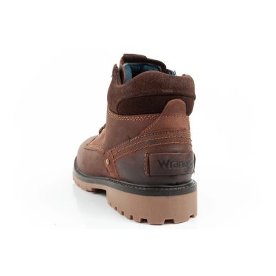 5. Wrangler Yuma Herrenstiefel Chelsea Boots Elegantes Leder Dunkelbraun