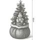 6. Dekorativer Weihnachtsbaum 60 cm mit 25 LEDs und Timer – Teddybär