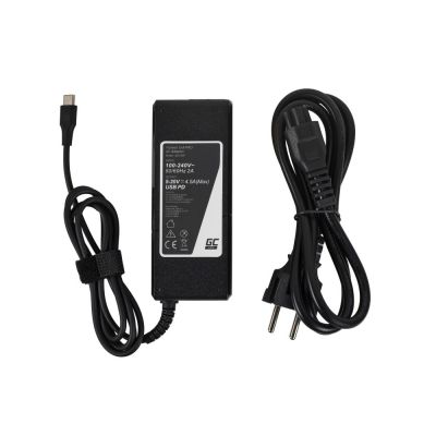 4. GREEN CELL NETZTEIL / LADEGERÄT USB-C 90W 5V-9V-12V-15V/3A, 20V/4,5A POWER DELIVERY (AD139P)