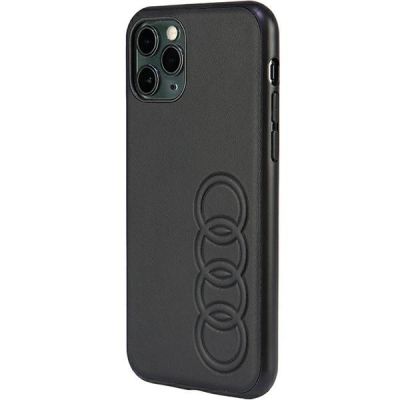 3. Audi Kunstleder iPhone 11 Pro 5,8" schwarz/schwarz Hardcase AU-TPUPPCIP11-TT/D1-BK
