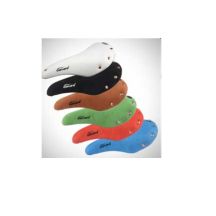 Singlespeed-Sattel mit Nieten, blauer Blister