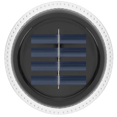 15. Solar-Scheibenlampen zur Boden- oder Wandmontage, 2 Stück