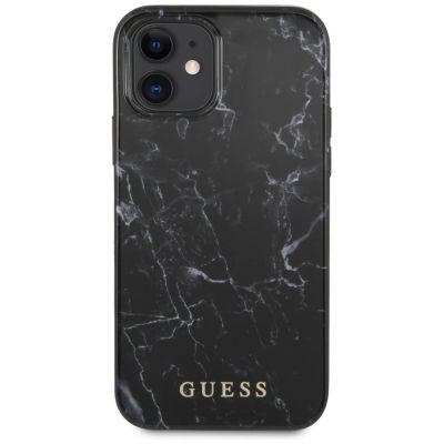 3. Guess Marble Case für iPhone 12 mini - Schwarz