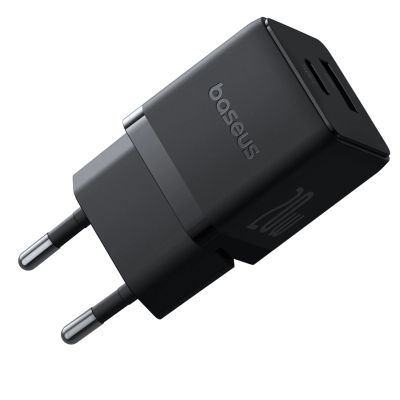 4. Baseus Palm 20W USB-C USB-A Wandladegerät - Schwarz