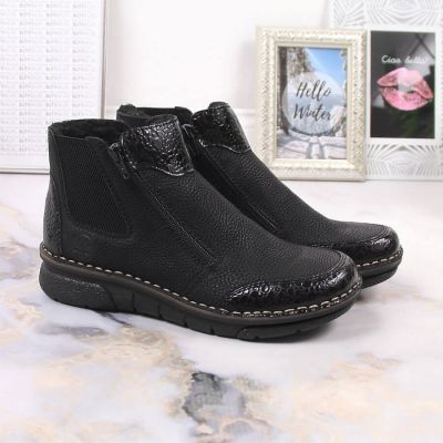 6. Bequeme, isolierte Stiefeletten mit Reißverschlüssen Rieker W RKR555