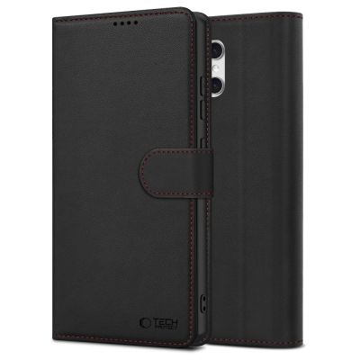 3. Tech-Protect Brieftaschenhülle für Samsung Galaxy A57 5G – Schwarz und Rot