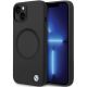 BMW BMHMP14SSILBK2 Hülle für iPhone 14 – schwarz Signature Liquid Silicone MagSafe