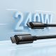 10. Baseus CAWJ040001 USB-C – USB-C-Kabel 240 W 480 Mbit/s 1 m – Schwarz
