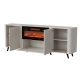 5. VOLARE Kommode 200x39x75 Kaschmir + Kamin