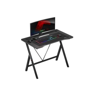 16. Huzaro Hero 1.4 Schwarzer Gaming-Schreibtisch