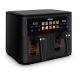 6. Tristar FR-9075 Doppelfritteuse 9L Autonome 2500W Heißluftfritteuse Schwarz