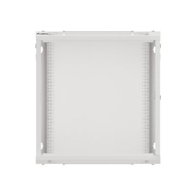 9. Wandmontierter Einbauschrank, 19" 12U 600x600, Grau, Metalltüren (zerlegt)