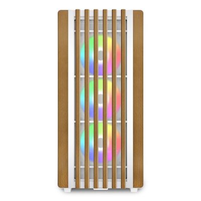 6. Sharkoon Rebel C70G RGB ATX-Gehäuse, 1x Glas, Weiß