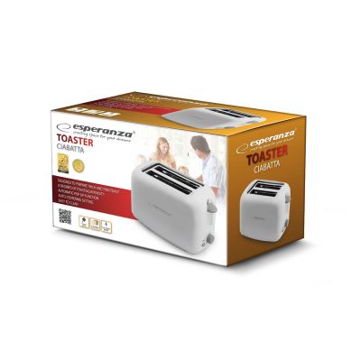 7. Esperanza Ciabatta Toaster EKT002 (600W; weiß)