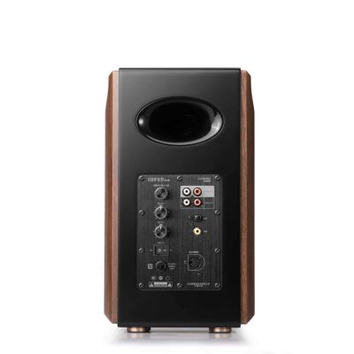 5. Edifier S2000 MKIII Bluetooth-Regallautsprecher (Paar) - Schwarz/Braun