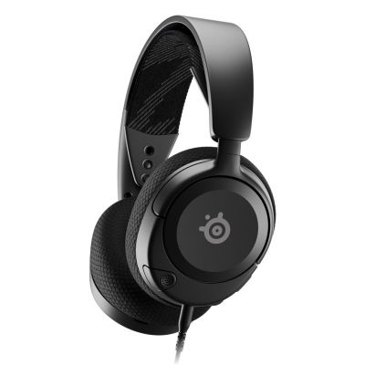 5. Steelseries Arctis Nova 1 Gaming-Headset mit Kabel und Kopfbügel, Schwarz