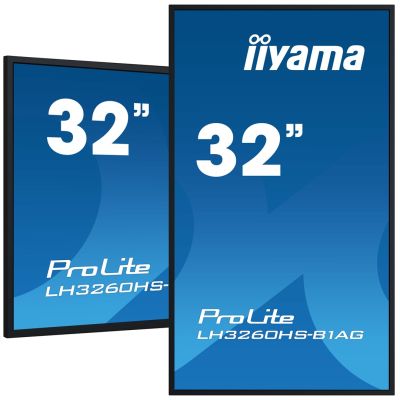 Großformatmonitor iiyama LH3260HS-B1AG A 80 cm (31,5 Zoll) LED Wi-Fi 500 cd/m² Full HD Android 11 24/7 Schwarz