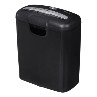24. Activejet ASH-0601S Aktenvernichter, P-2, 10 l, 6 mm Streifen, 6 Blatt, schwarz.