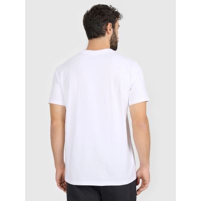 2. Herren-T-Shirt mit Aufdruck, regulär, Größe 4F 4FRAW25TTSHM3384-10S